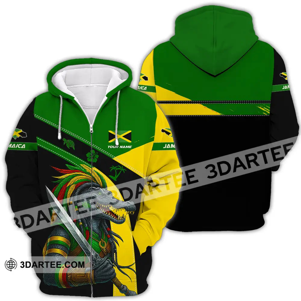 Unisex Shirt - Custom Jamaica Shirt Zipper Hoodie / S T-shirt