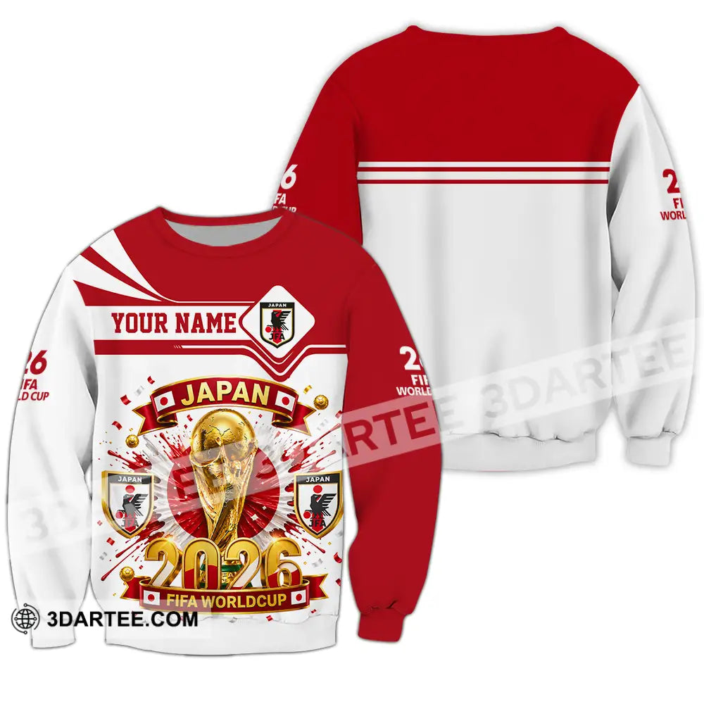 Unisex Shirt - Custom Japan World Cup 2026 3D Shirt - Long Sleeve / S - T-shirt