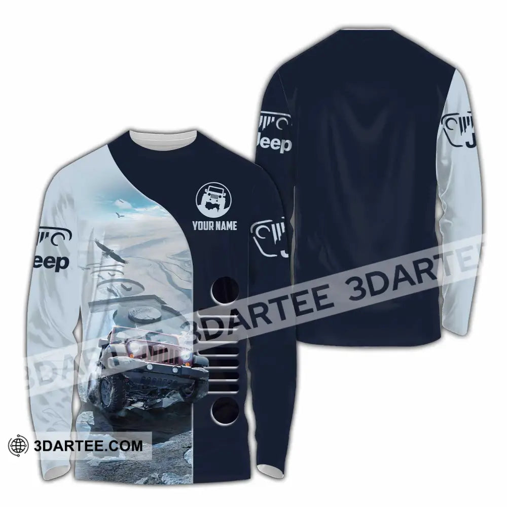 Unisex Shirt - Custom Jeep Car Sport Shirt Long Sleeve Shirt / S T-shirt