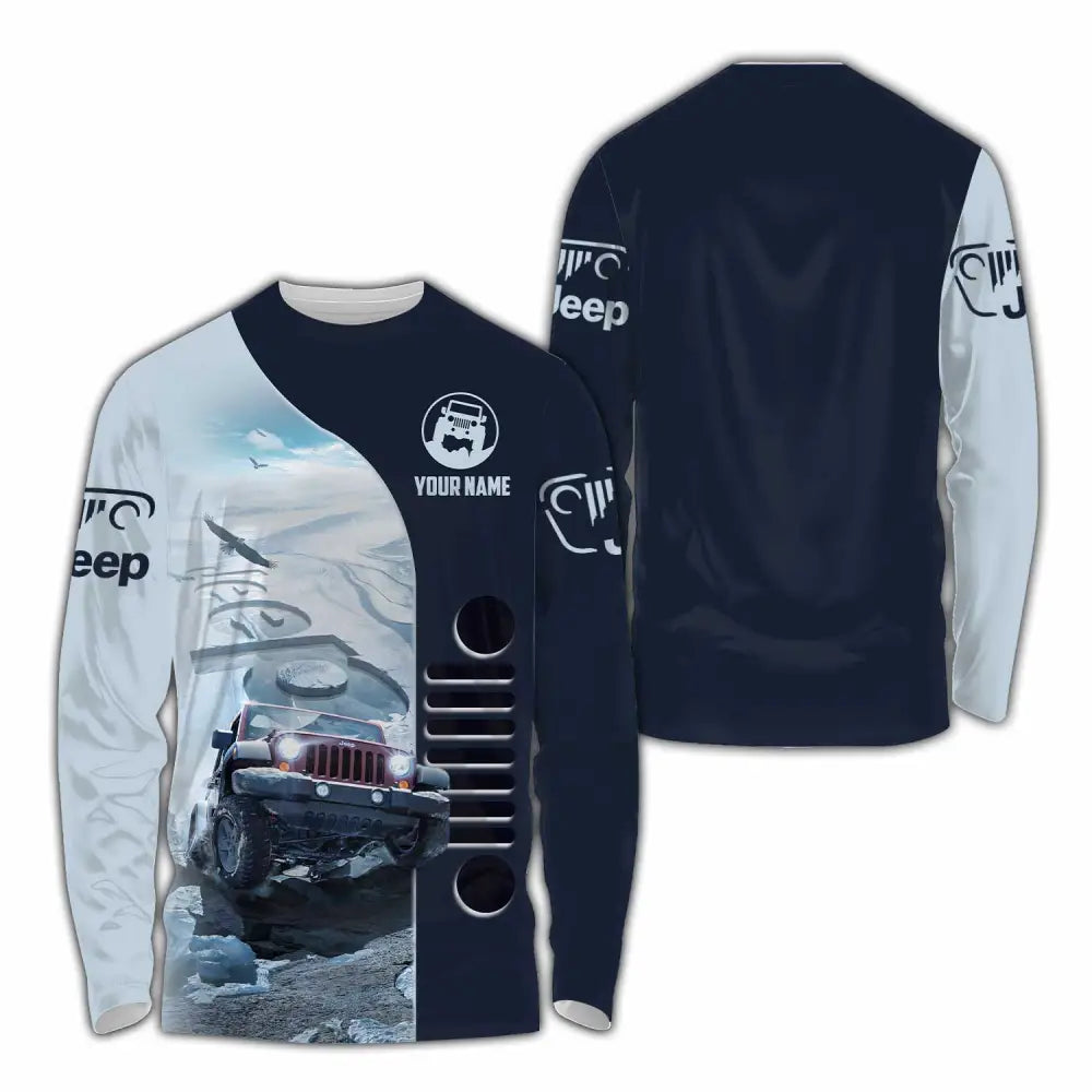 Unisex Shirt - Custom Jeep Car Sport Shirt Long Sleeve Shirt / S T-shirt