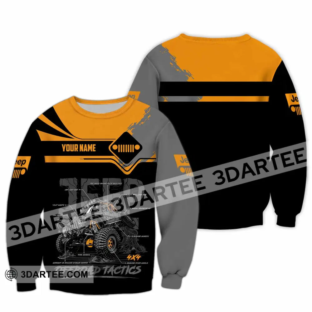 Unisex Shirt - Custom Jeep Offroad Tactics 3D Shirt Long Sleeve / S T-shirt