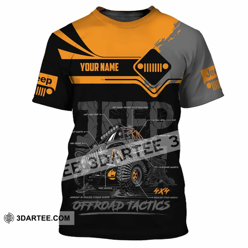 Unisex Shirt - Custom Jeep Offroad Tactics 3D Shirt T-Shirt / S T-shirt