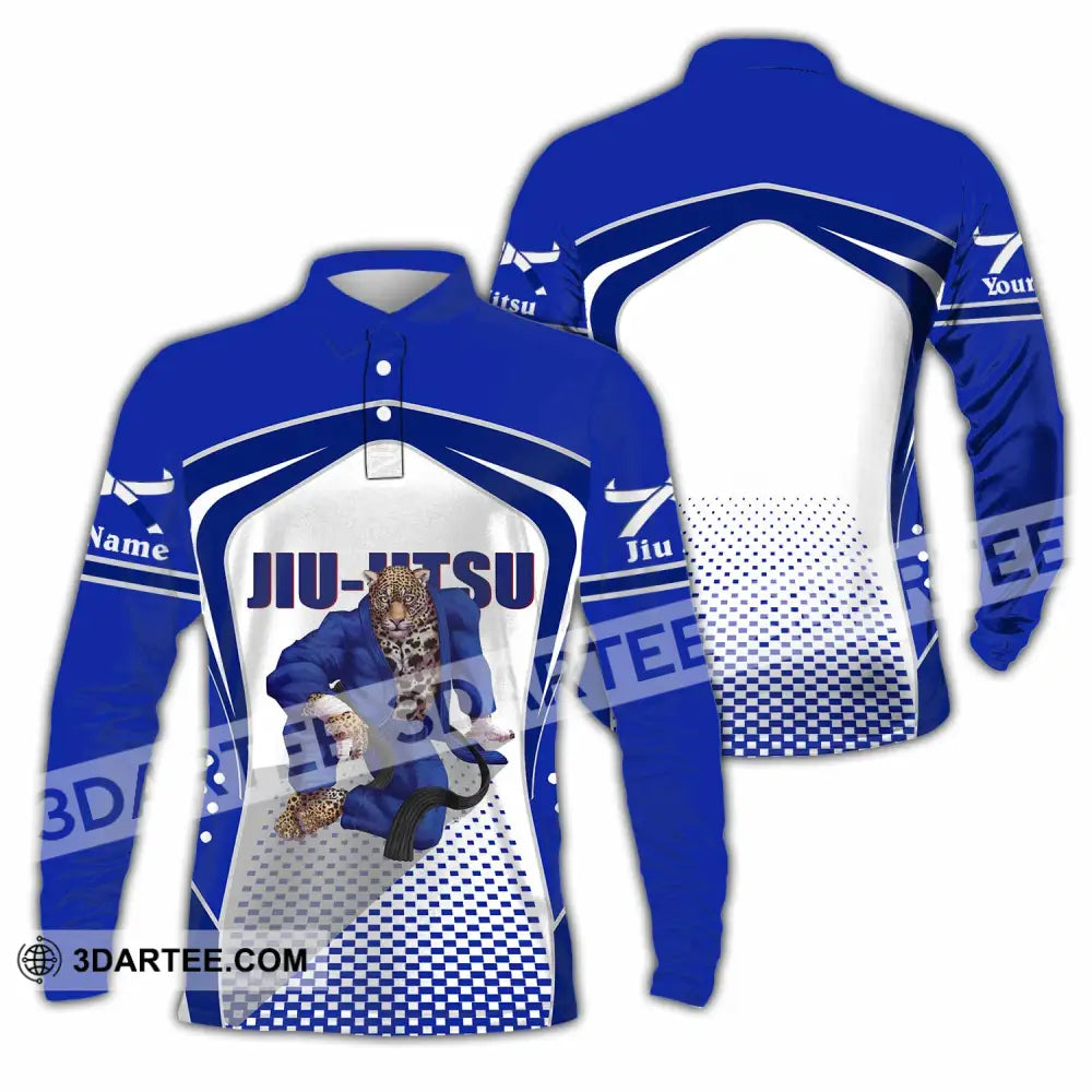 Unisex Shirt - Custom Jiu Jitsu 3D Shirt Long Sleeve Polo / S T-shirt
