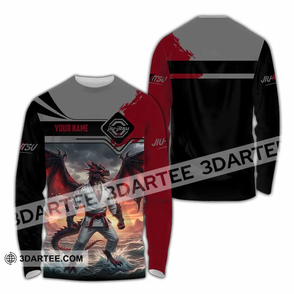 Unisex Shirt - Custom Jiu Jitsu 3D Shirt Long Sleeve Shirt / S T-shirt