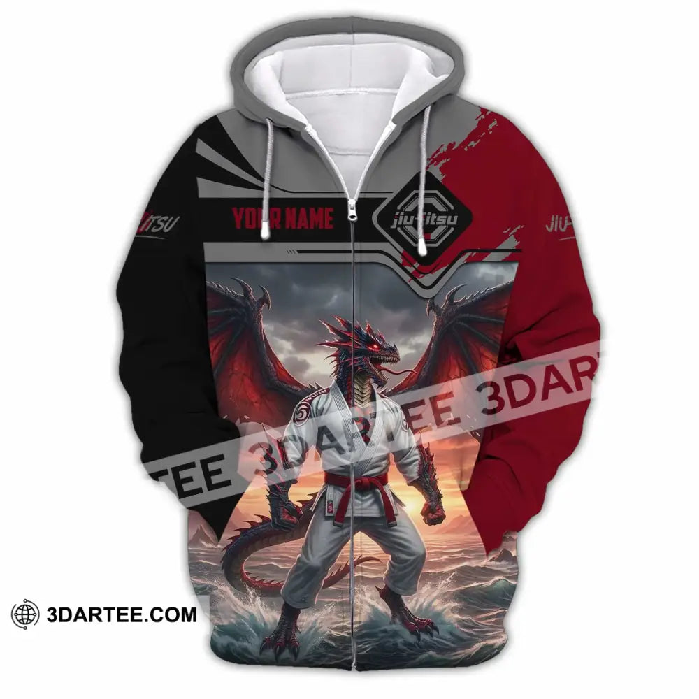 Unisex Shirt - Custom Jiu Jitsu 3D Shirt Zipper Hoodie / S T-shirt