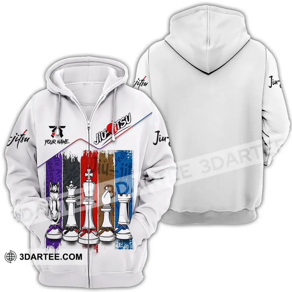 Unisex Shirt - Custom Jiu Jitsu 3D Shirt Zipper Hoodie / S T-shirt