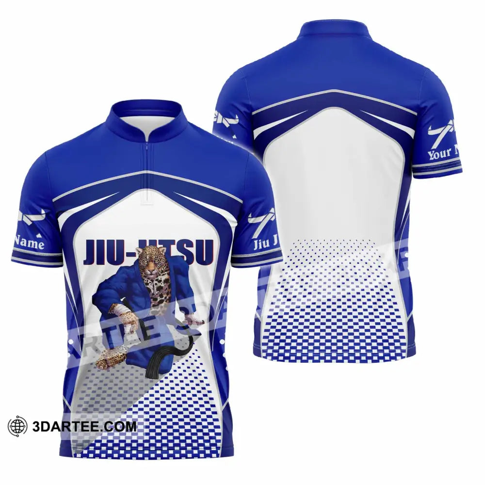 Unisex Shirt - Custom Jiu Jitsu 3D Shirt Zipper Polo Shirt / S T-shirt
