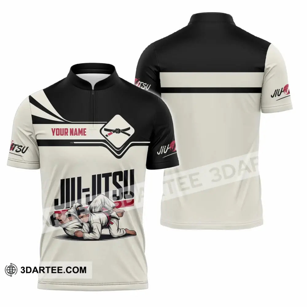 Unisex Shirt - Custom Jiu Jitsu 3D Shirt - Zipper Polo Shirt / S - T-shirt