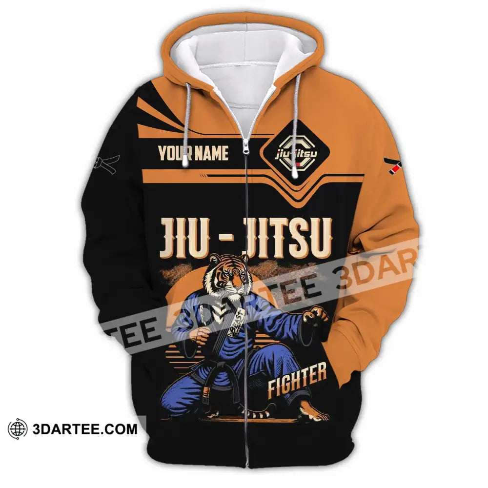 Unisex Shirt - Custom Jiu Jitsu Lover Sport Shirt Zipper Hoodie / S T-shirt
