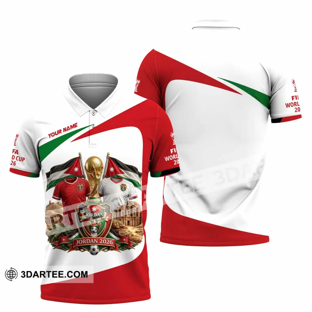 Unisex Shirt - Custom Jordan World Cup 2026 3D Shirt - Polo Shirt / S - T-shirt