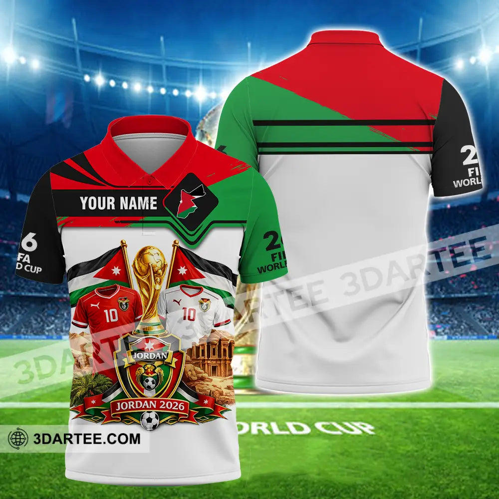 Unisex Shirt - Custom Jordan World Cup 2026 3D Shirt - Polo Shirt / S - T-shirt