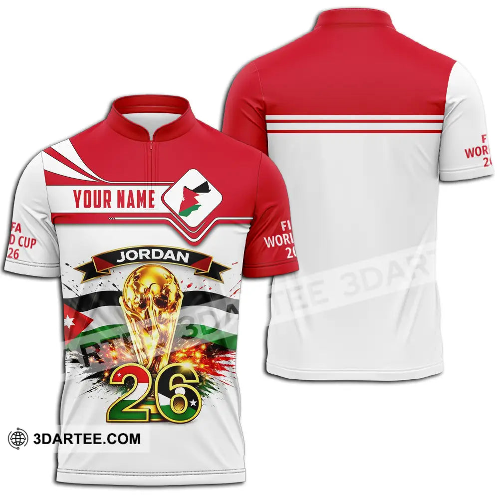 Unisex Shirt - Custom Jordan 3D Shirt Zipper Polo Shirt / S T-shirt