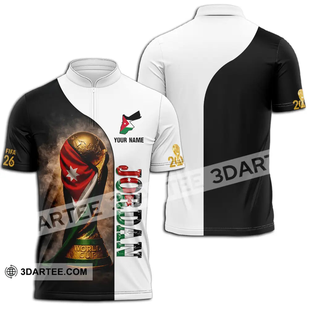 Unisex Shirt - Custom Jordan 3D Shirt Zipper Polo Shirt / S T-shirt