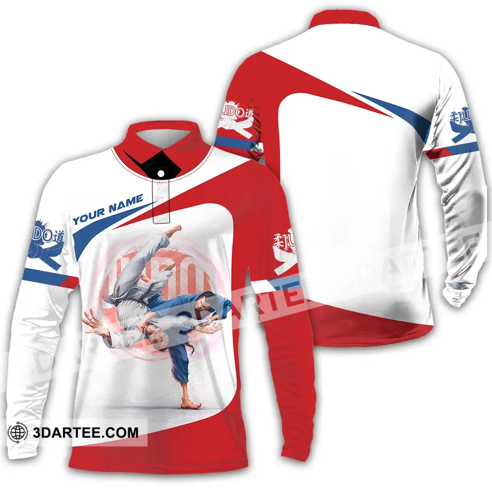 Unisex Shirt - Custom Judo 3D Shirt Long Sleeve Polo / S T-shirt