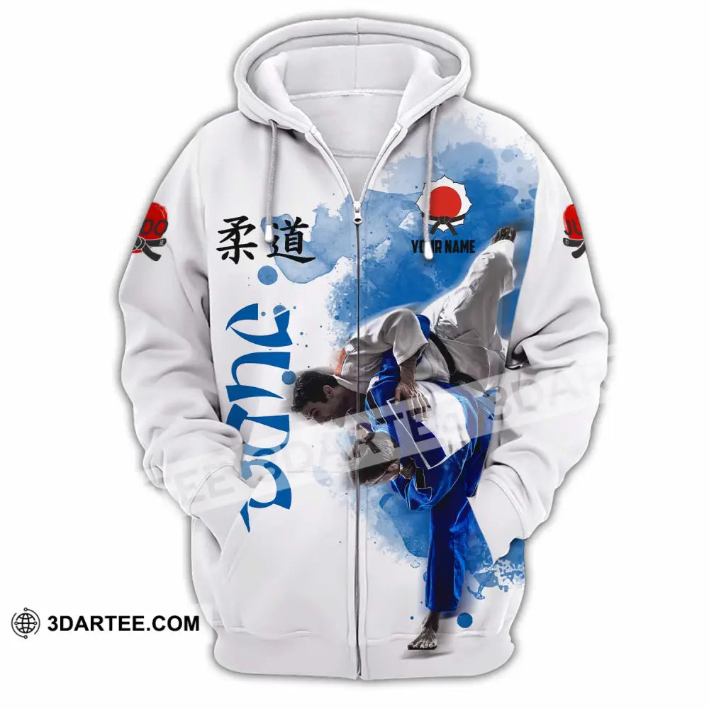 Unisex Shirt - Custom Judo Shirt Sport Shirt Zipper Hoodie / S T-shirt