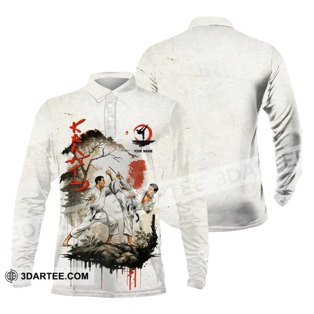 Unisex Shirt - Custom Karate Shirt Long Sleeve Polo / S T-shirt