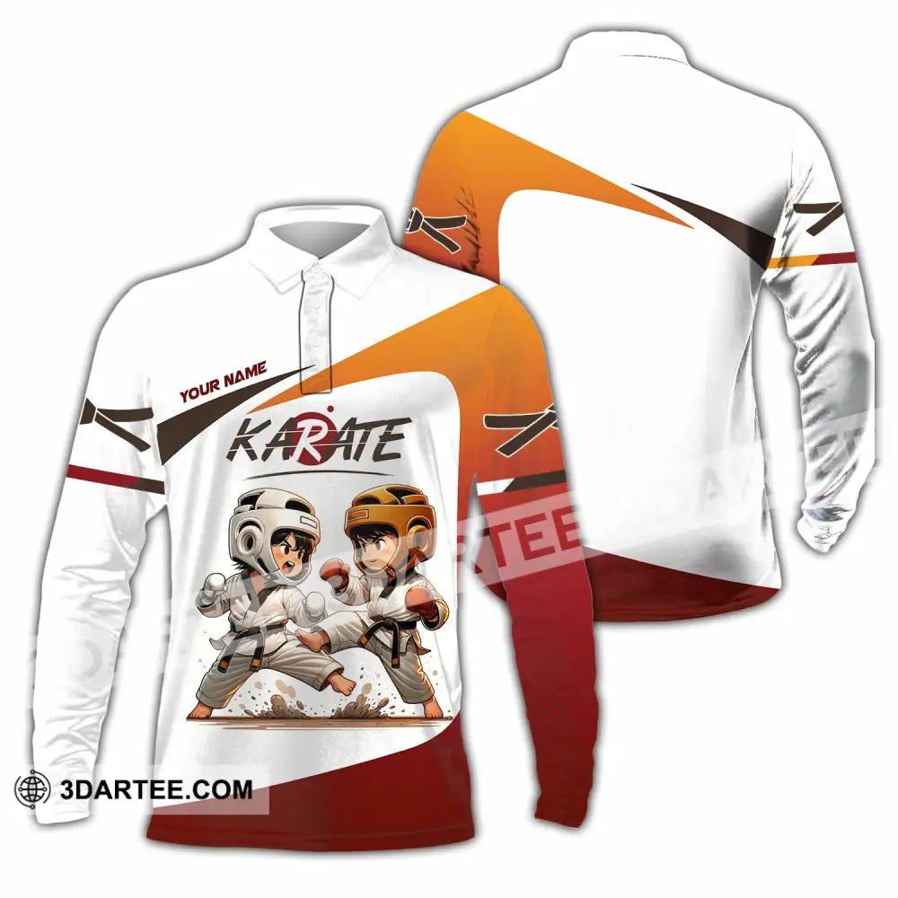 Unisex Shirt - Custom Karate Shirt Long Sleeve Polo / S T-shirt