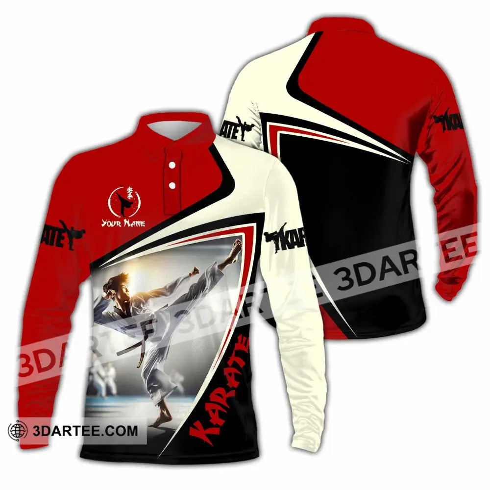 Unisex Shirt - Custom Karate Shirt Long Sleeve Polo / S T-shirt