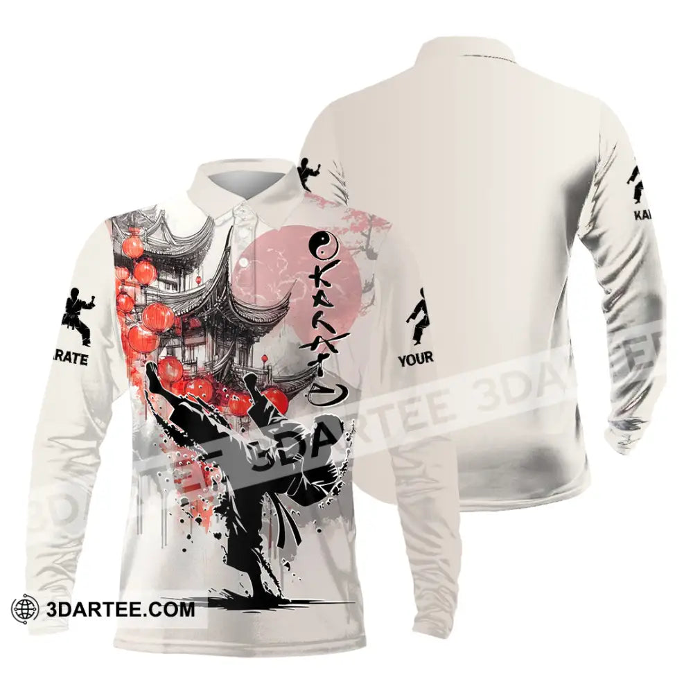 Unisex Shirt - Custom Karate Shirt Long Sleeve Polo / S T-shirt