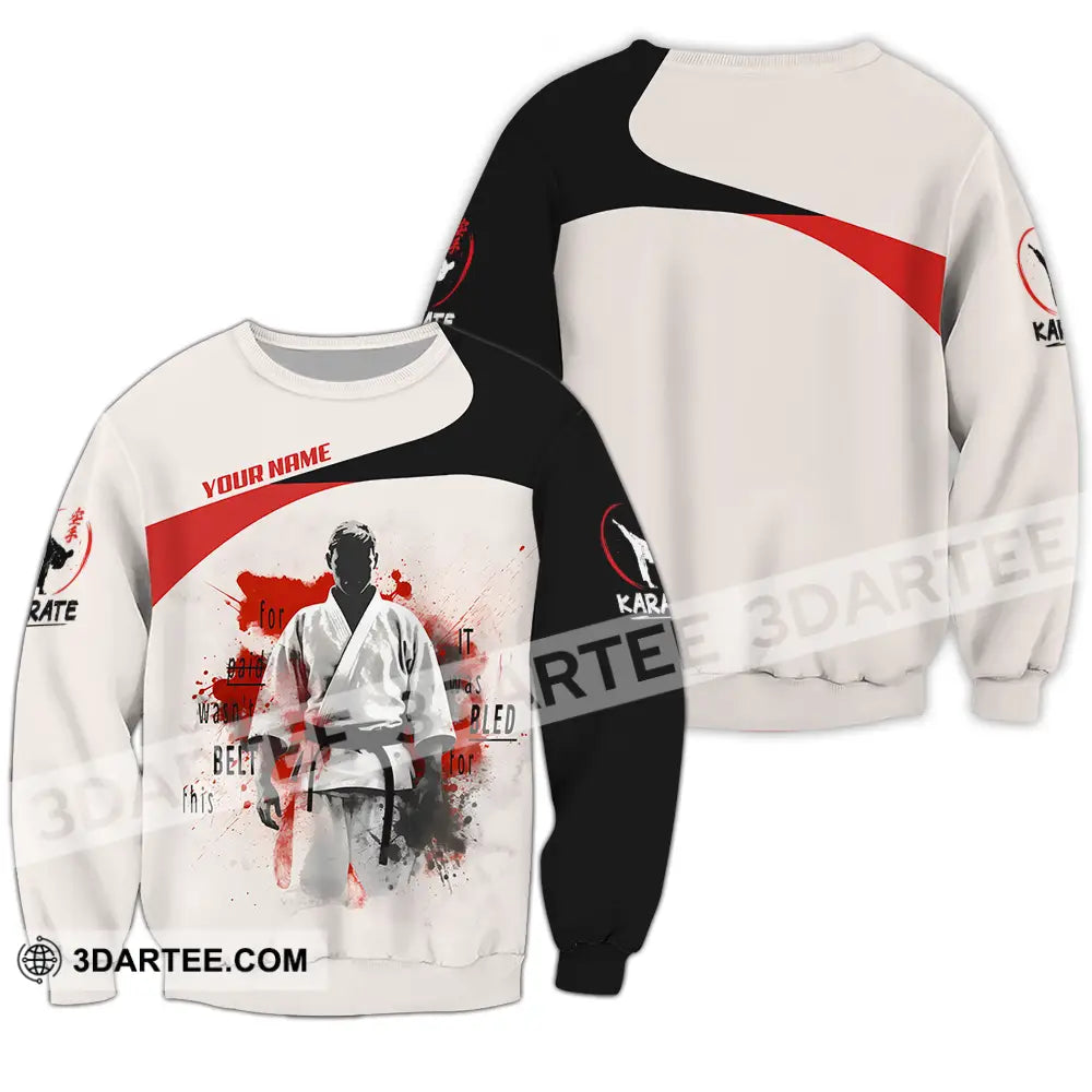 Unisex Shirt - Custom Karate Player Shirt Long Sleeve / S T-shirt