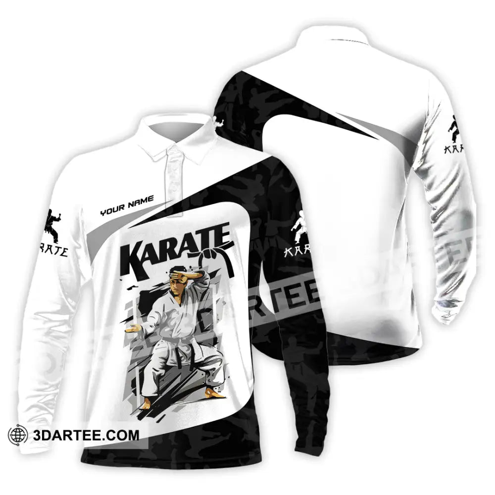 Unisex Shirt - Custom Karate Sport Shirt Long Sleeve Polo / S T-shirt