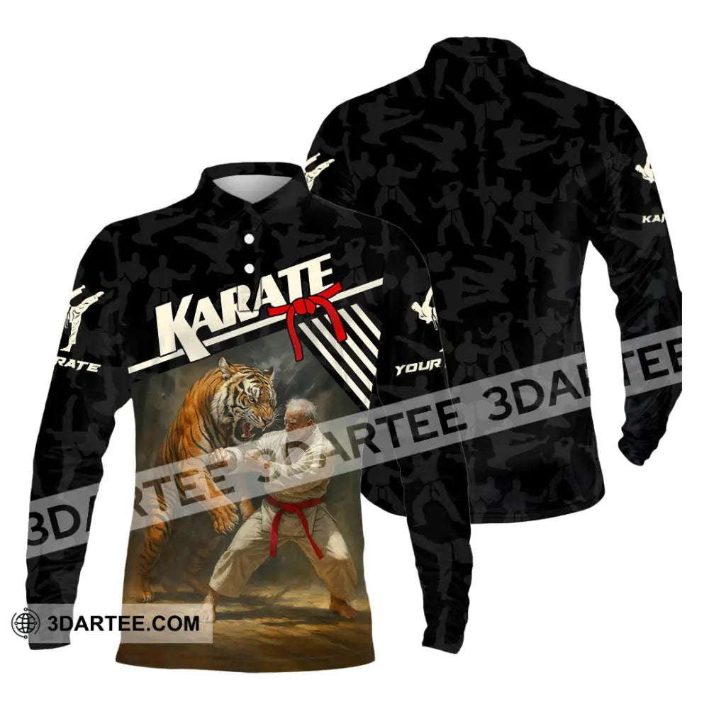 Unisex Shirt - Custom Karate Sport Shirt Long Sleeve Polo / S T-shirt