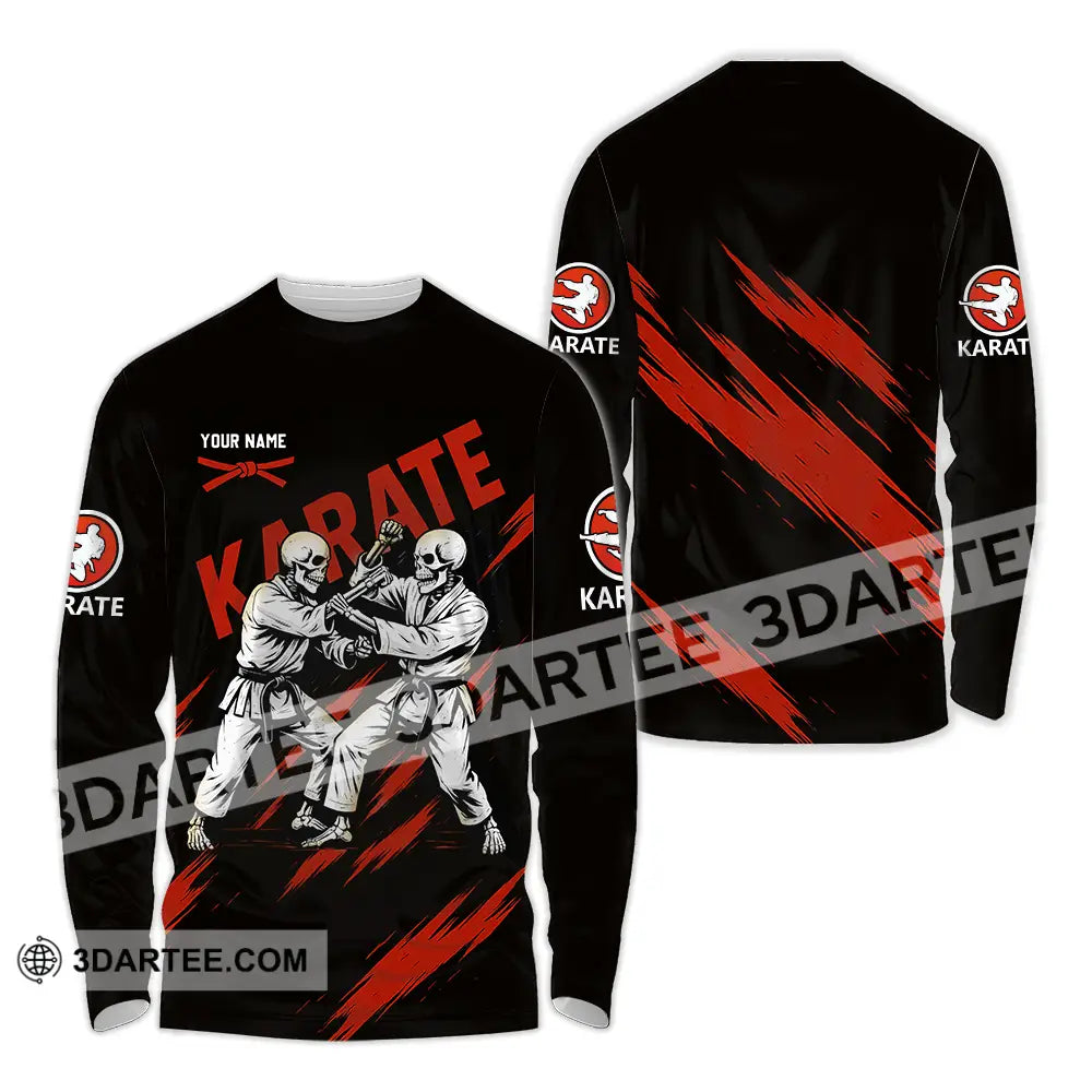 Unisex Shirt - Custom Karate Sport Shirt Long Sleeve Shirt / S T-shirt