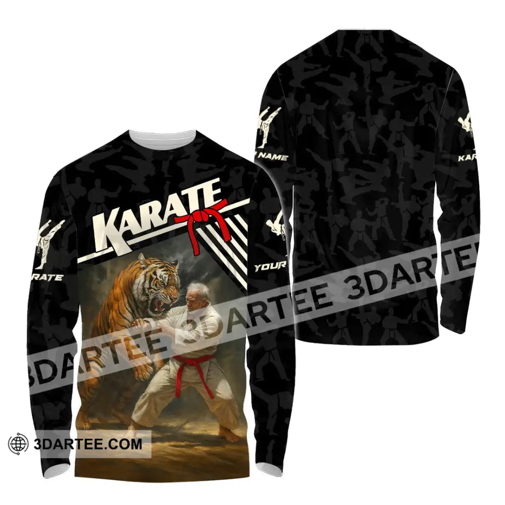 Unisex Shirt - Custom Karate Sport Shirt Long Sleeve Shirt / S T-shirt