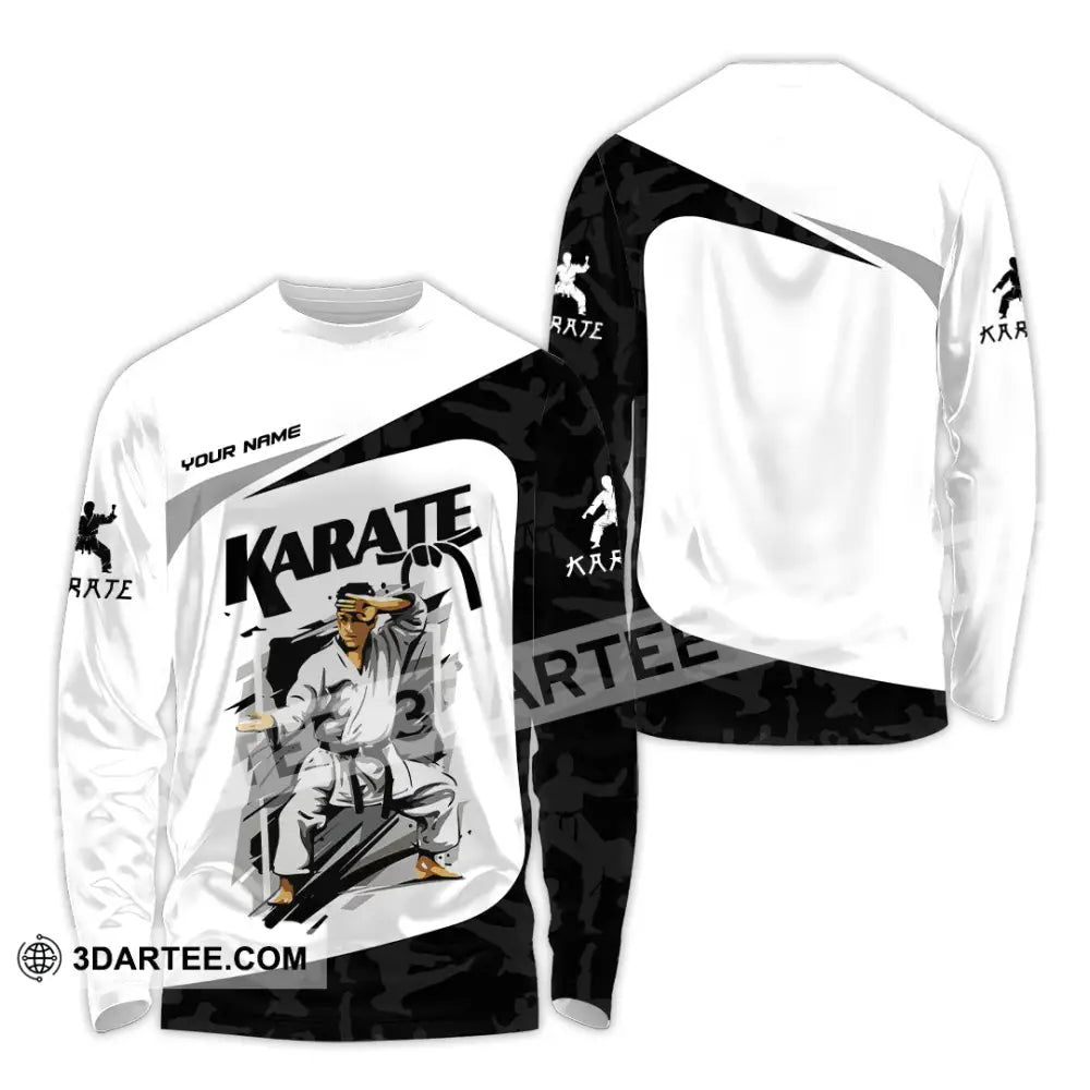 Unisex Shirt - Custom Karate Sport Shirt Long Sleeve Shirt / S T-shirt