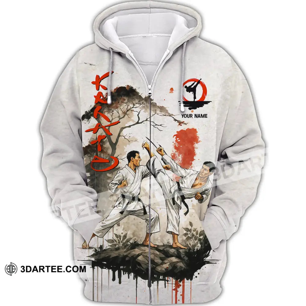 Unisex Shirt - Custom Karate Shirt Zipper Hoodie / S T-shirt