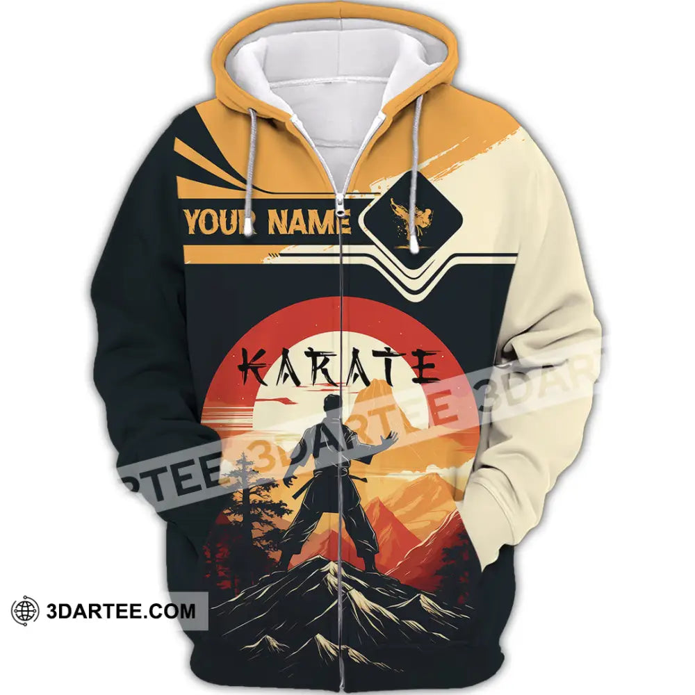 Unisex Shirt - Custom Karate Shirt Zipper Hoodie / S T-shirt