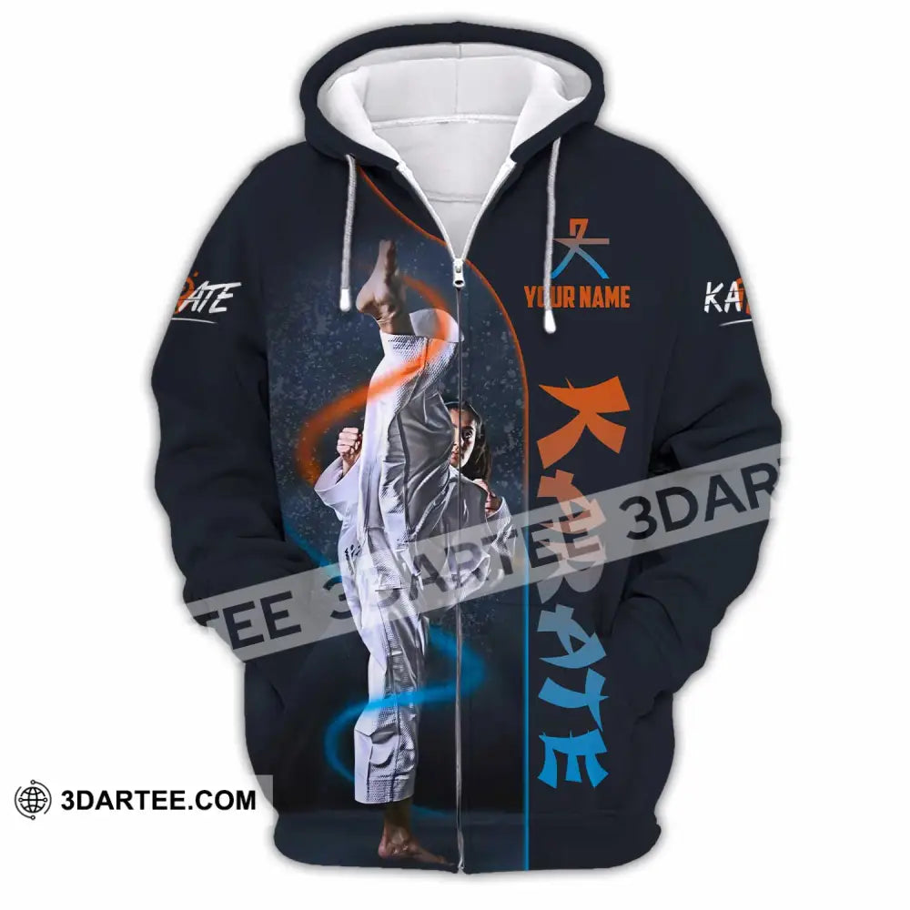 Unisex Shirt - Custom Karate Shirt Zipper Hoodie / S T-shirt