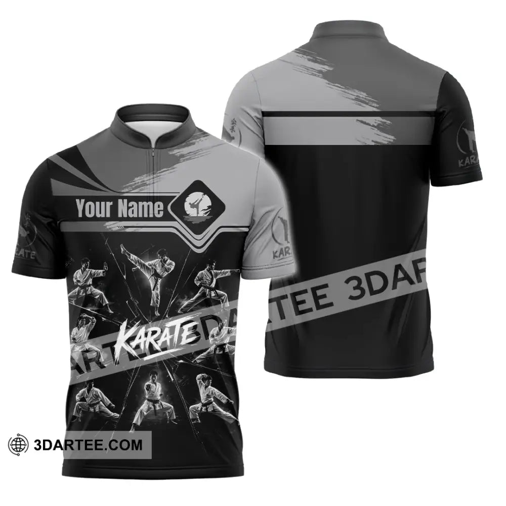 Unisex Shirt - Custom Karate Shirt - Zipper Polo Shirt / S - T-shirt