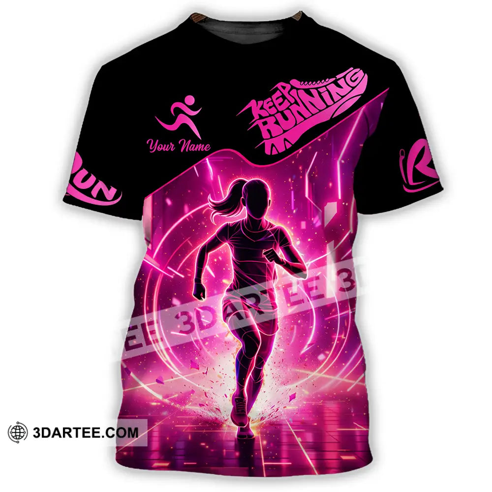 Unisex Shirt - Custom Keep Running 3D Shirt - T-Shirt / S - T-shirt