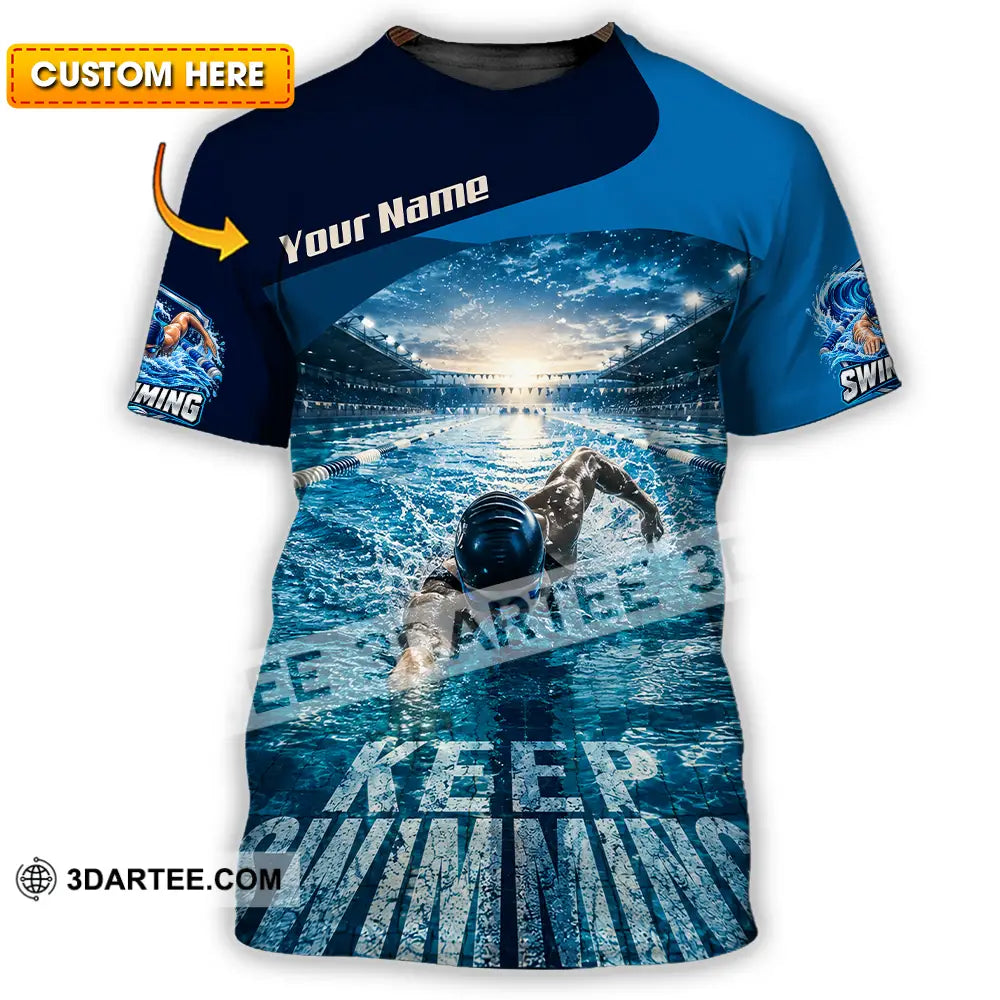 Unisex Shirt - Custom Keep Swimming Shirt - T-shirt