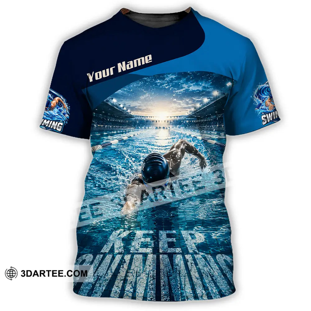 Unisex Shirt - Custom Keep Swimming Shirt - T-Shirt / S - T-shirt