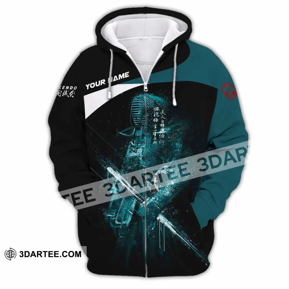 Unisex Shirt Custom Kendo Shirt Zipper Hoodie / S T shirt