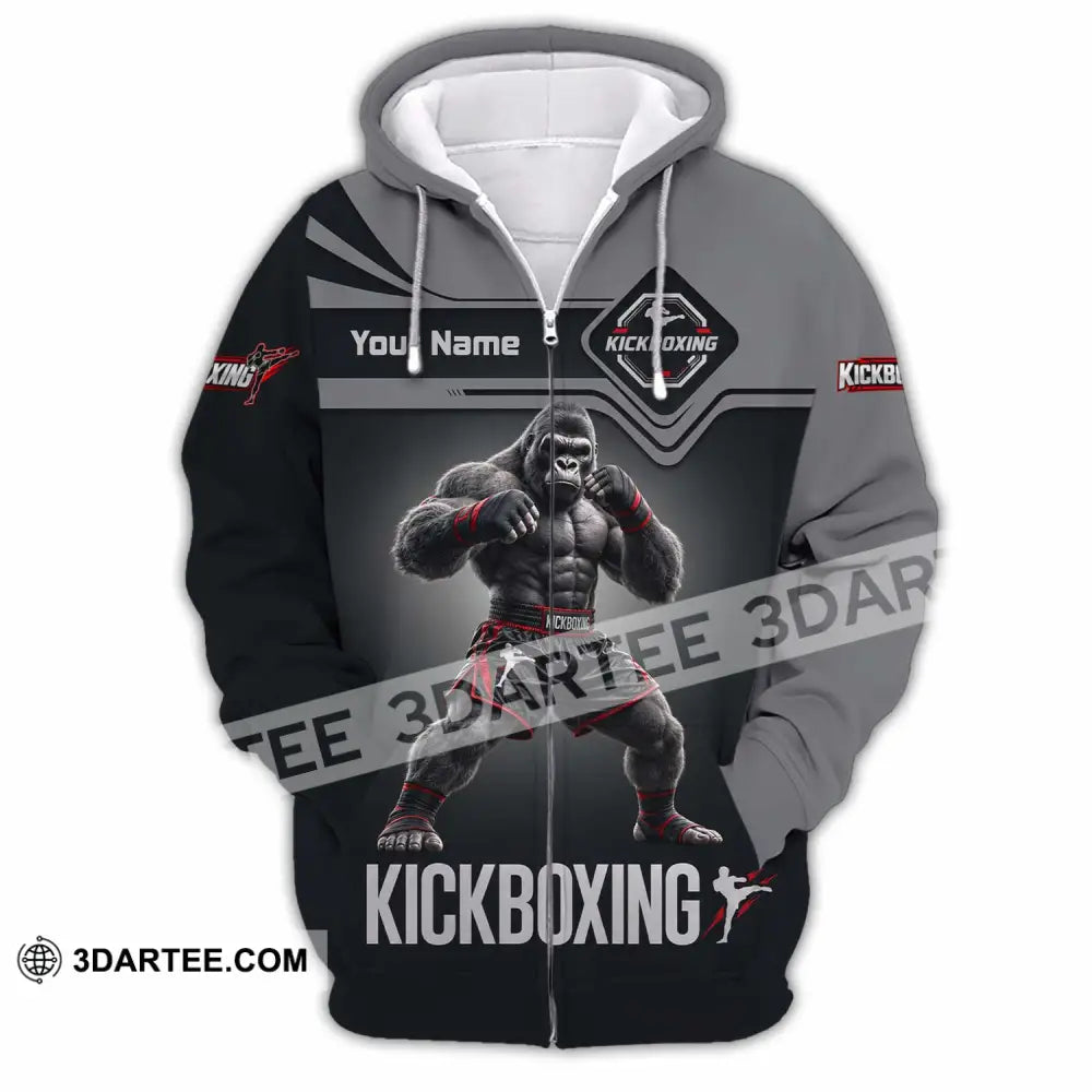 Unisex Shirt - Custom Kickboxing Shirt - Zipper Hoodie / S - T-shirt
