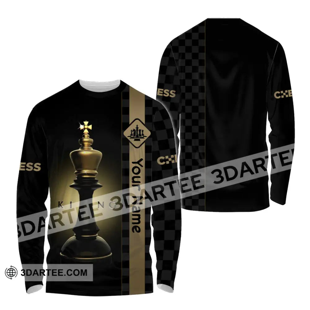 Unisex Shirt - Custom King Of Chess Shirt Long Sleeve Shirt / S T-shirt
