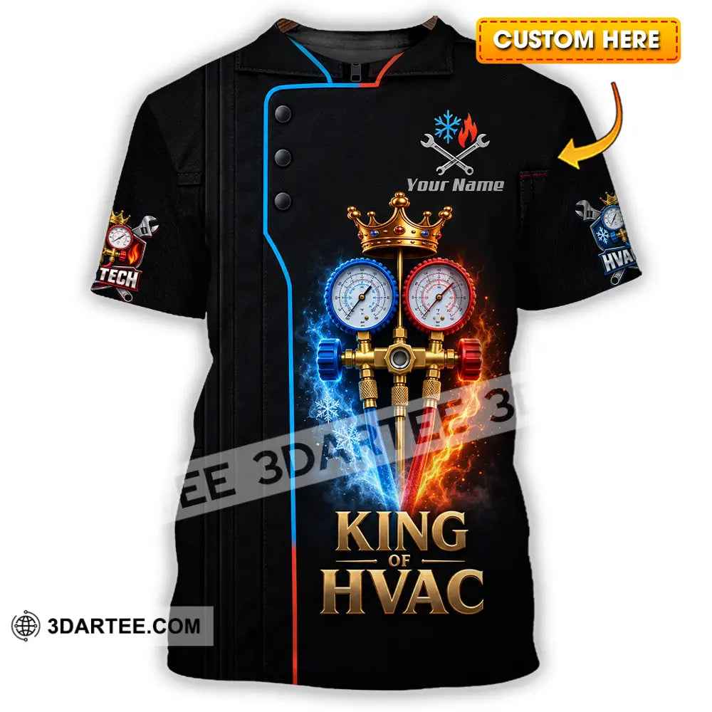 Unisex Shirt - Custom King Of HVAC Shirt - T-shirt