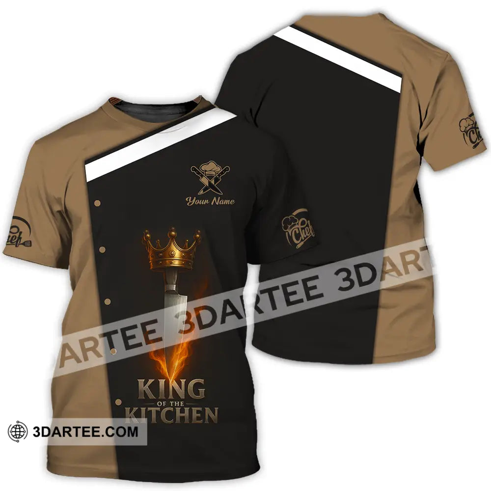Unisex Shirt - Custom King Of Kitchen Chef Shirt T-Shirt / S T-shirt