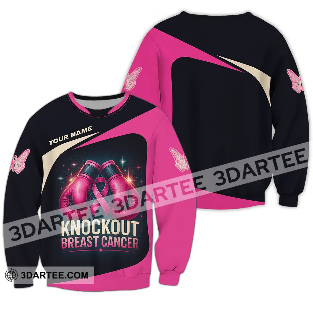 Unisex Shirt - Custom Knock Out Breast Cancer Shirt Long Sleeve / S T-shirt