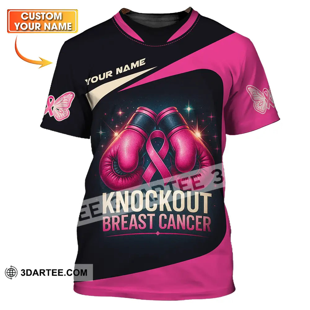 Unisex Shirt - Custom Knock Out Breast Cancer Shirt T-shirt
