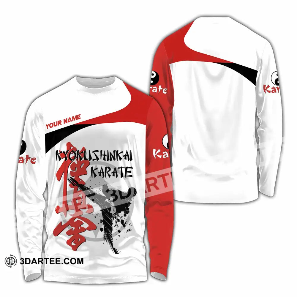 Unisex Shirt - Custom Kyokushin Karate Shirt Long Sleeve Shirt / S T-shirt