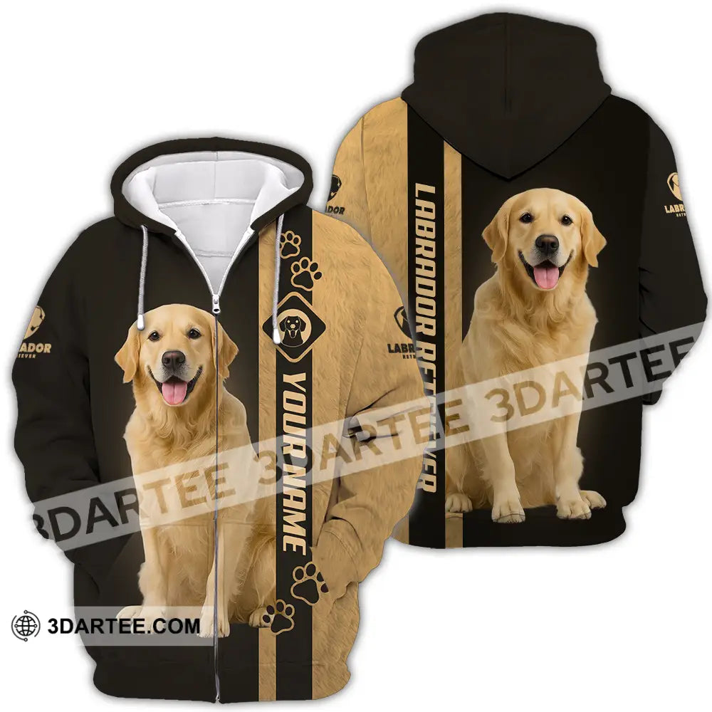 Unisex Shirt - Custom Labrador Retriever Shirt Zipper Hoodie / S T-shirt