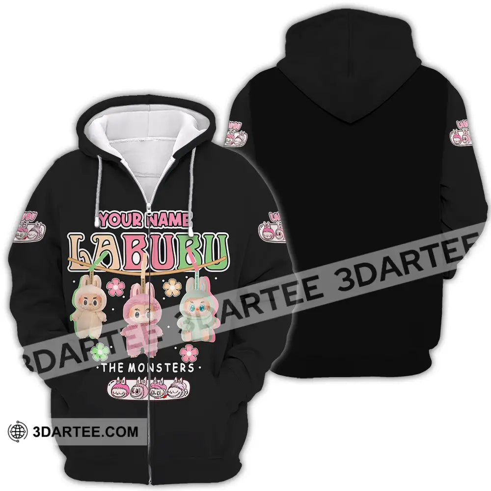 Unisex Shirt - Custom Labubu The Monsters Cute Shirt Cute Collectible Gift Zipper Hoodie / S T-shirt