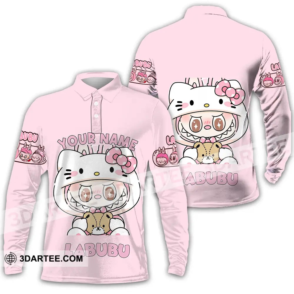 Unisex Shirt - Custom Labubu The Monsters Light Shirt Cute Collectible Gift Long Sleeve Polo / S T-shirt