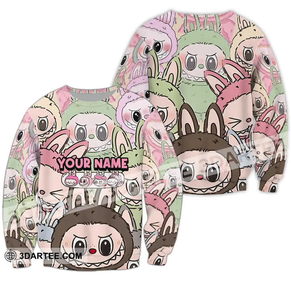 Unisex Shirt - Custom Labubu The Monsters Light Shirt Cute Collectible Gift Long Sleeve / S T-shirt