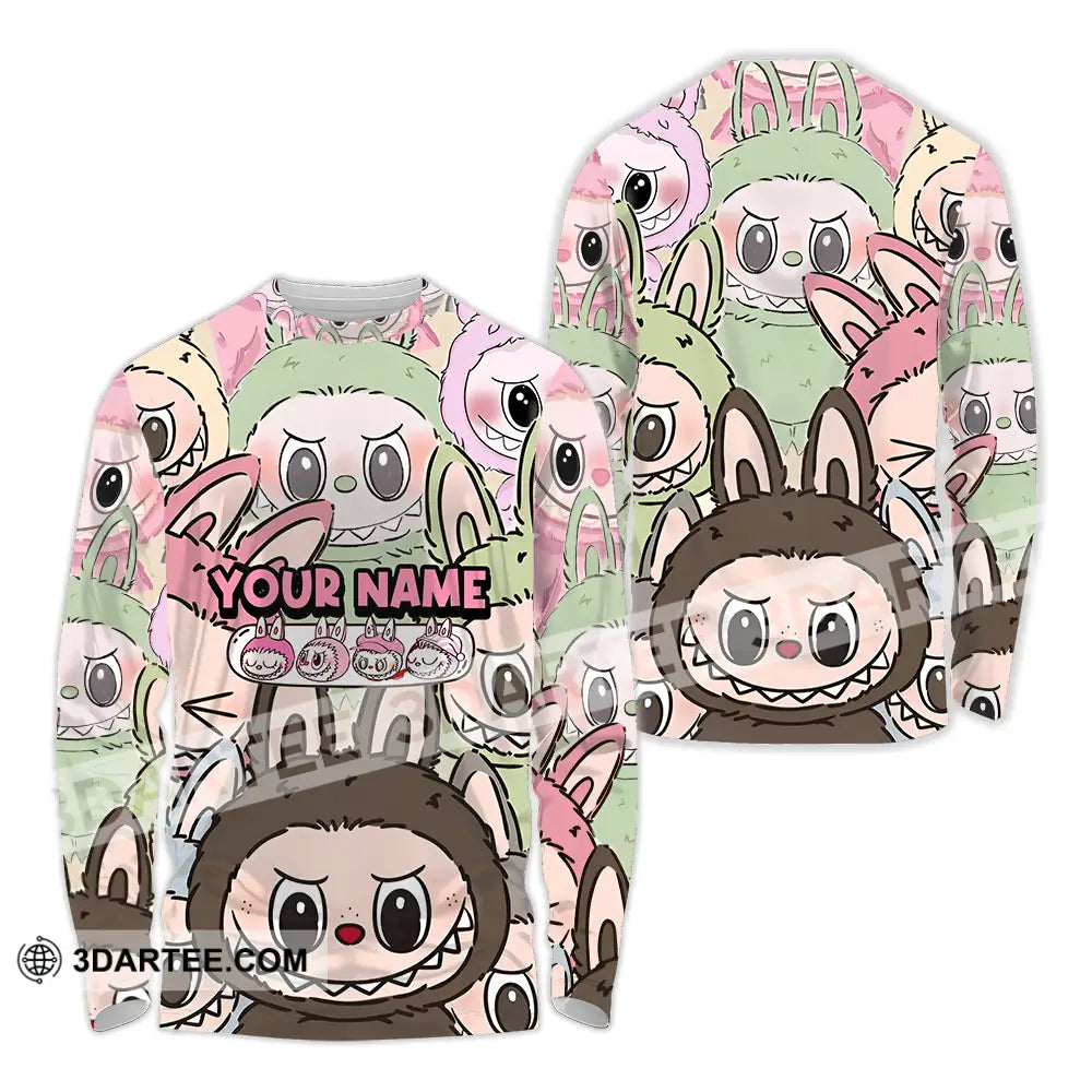 Unisex Shirt - Custom Labubu The Monsters Light Shirt Cute Collectible Gift Long Sleeve Shirt / S T-shirt
