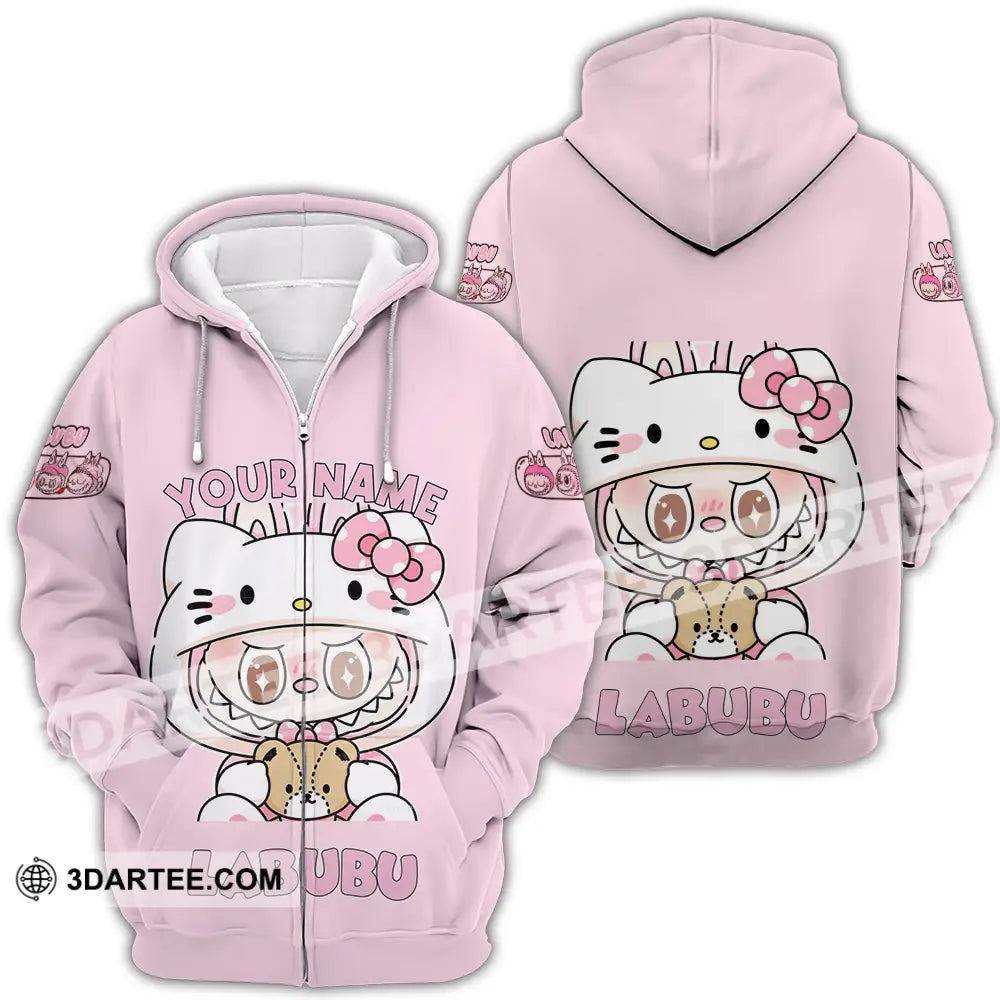Unisex Shirt - Custom Labubu The Monsters Light Shirt Cute Collectible Gift Zipper Hoodie / S T-shirt